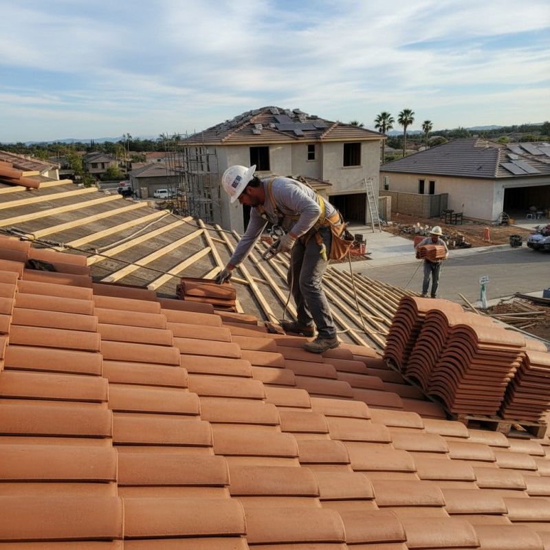 Clay Roof Installation detail